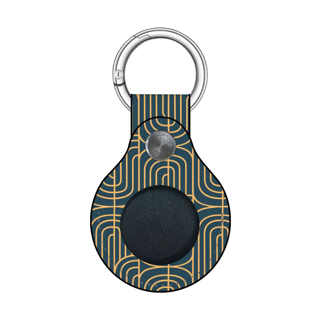 Gold on Teal | Airtag Holder