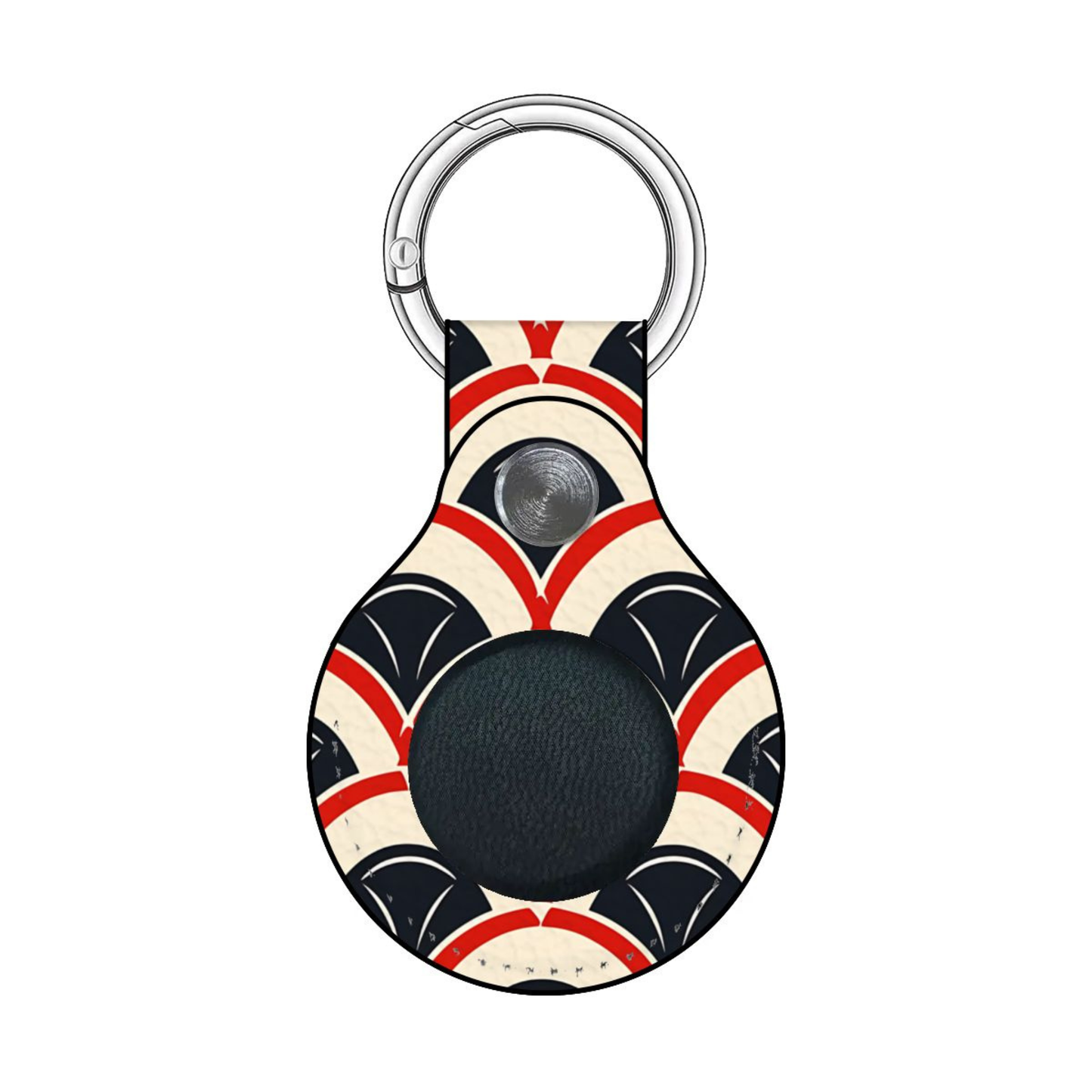 Keychain with Union Jack design on a white background