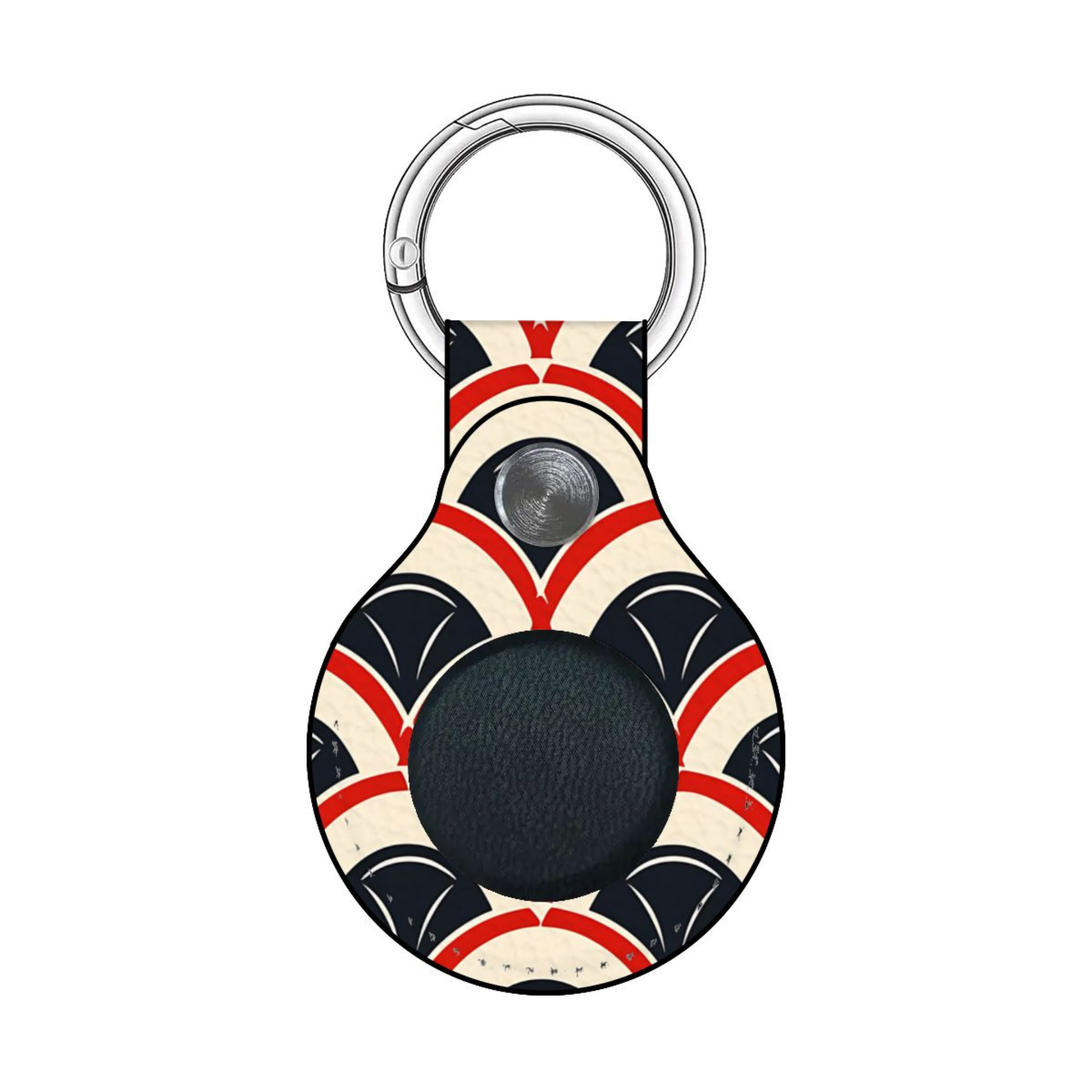Keychain with Union Jack design on a white background