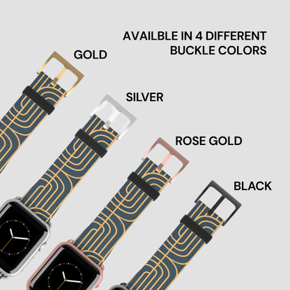 Gold on Teal | Apple Watch Band