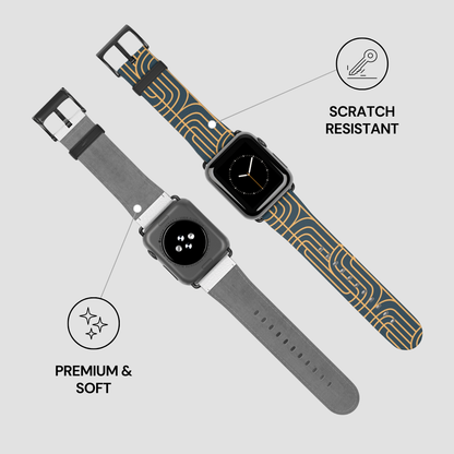 Gold on Teal | Apple Watch Band