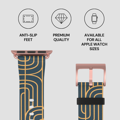 Gold on Teal | Apple Watch Band