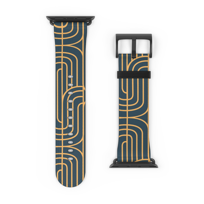Gold on Teal | Apple Watch Band