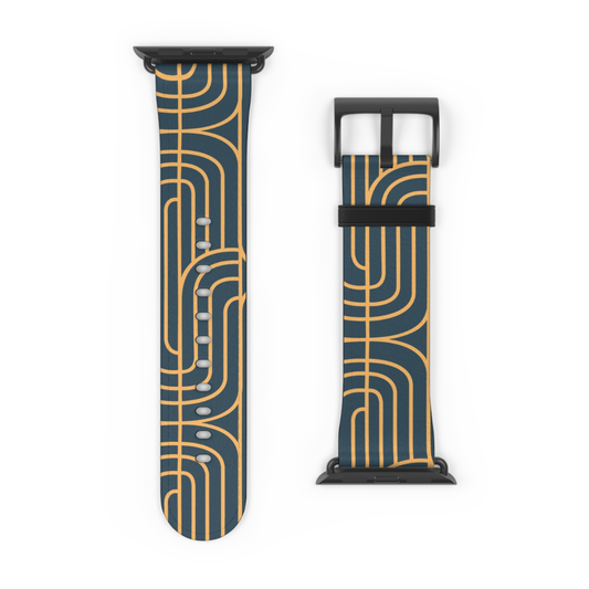 Gold on Teal | Apple Watch Band