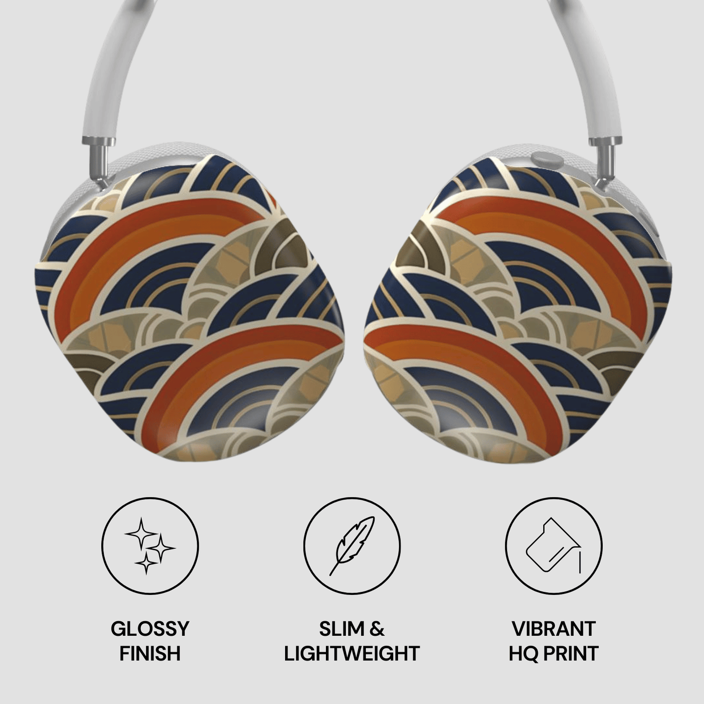 Heart-shaped earrings with geometric pattern on a light gray background