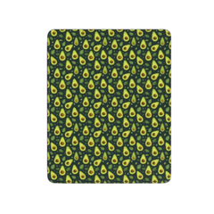 Patterned product with green and orange design on a white background