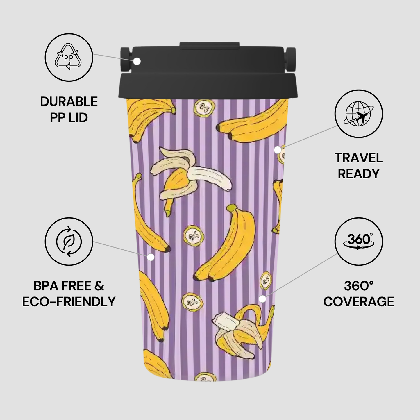 Banana Split | Insulated Travel Mug