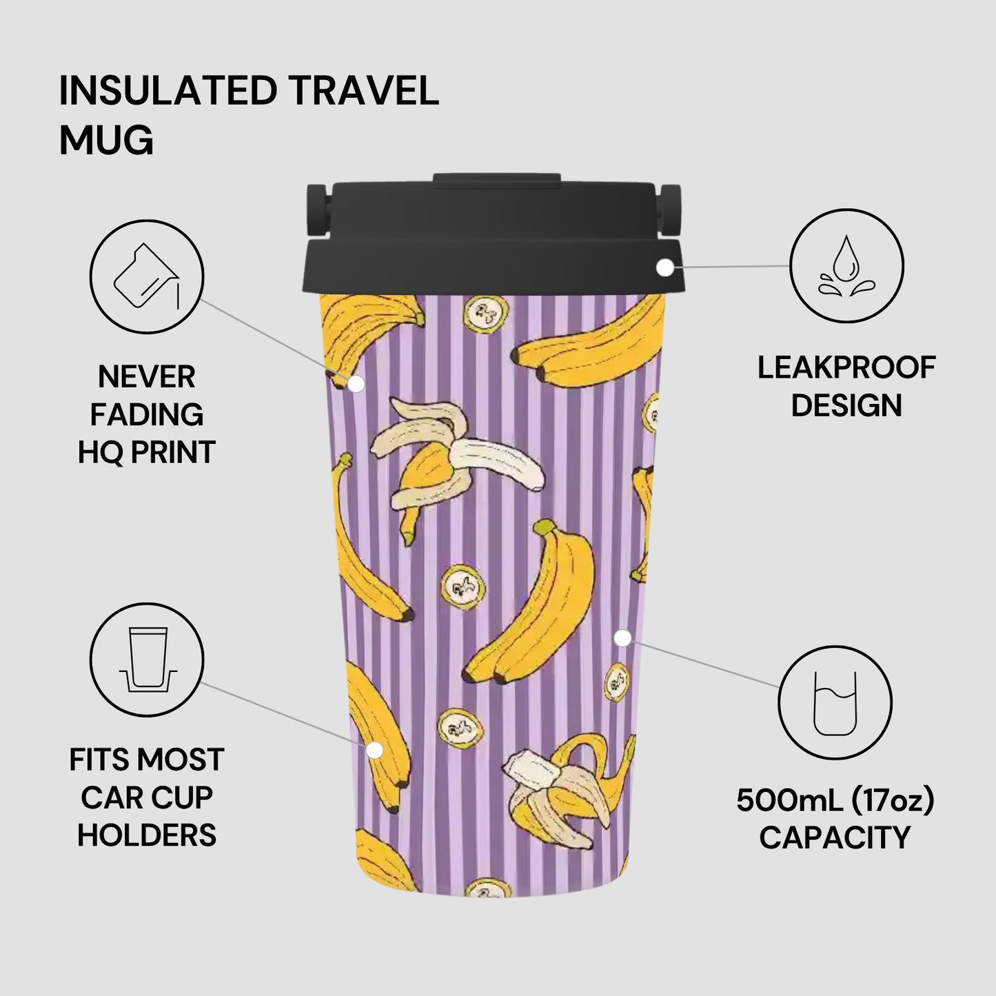 Banana Split | Insulated Travel Mug