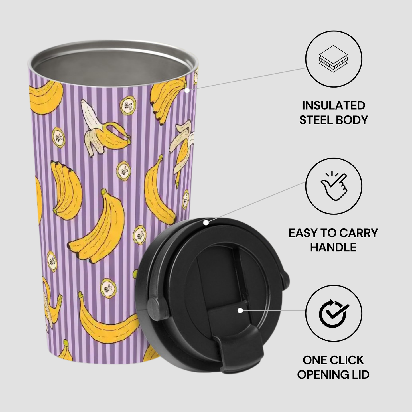 Banana Split | Insulated Travel Mug