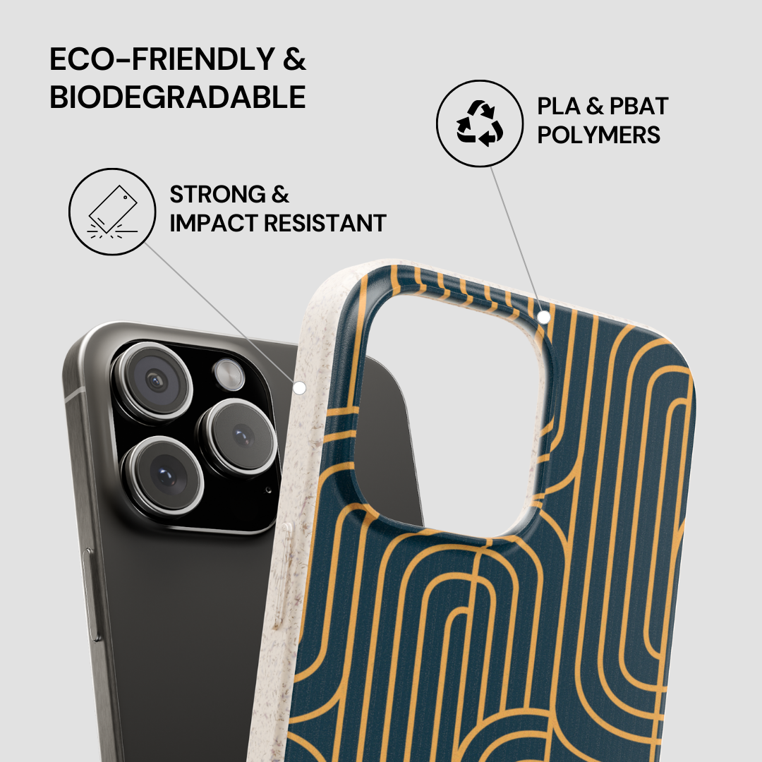 Gold on Teal | Biodegradable