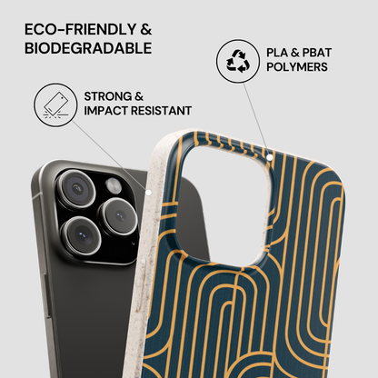 Gold on Teal | Biodegradable