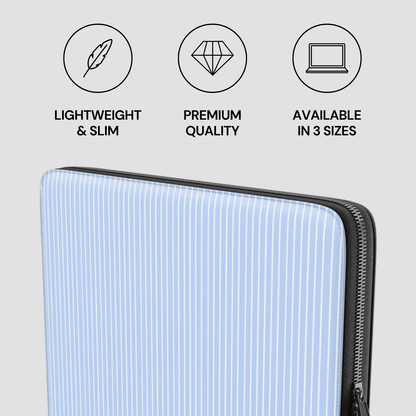 Lightweight and slim case with premium quality features on a gray background