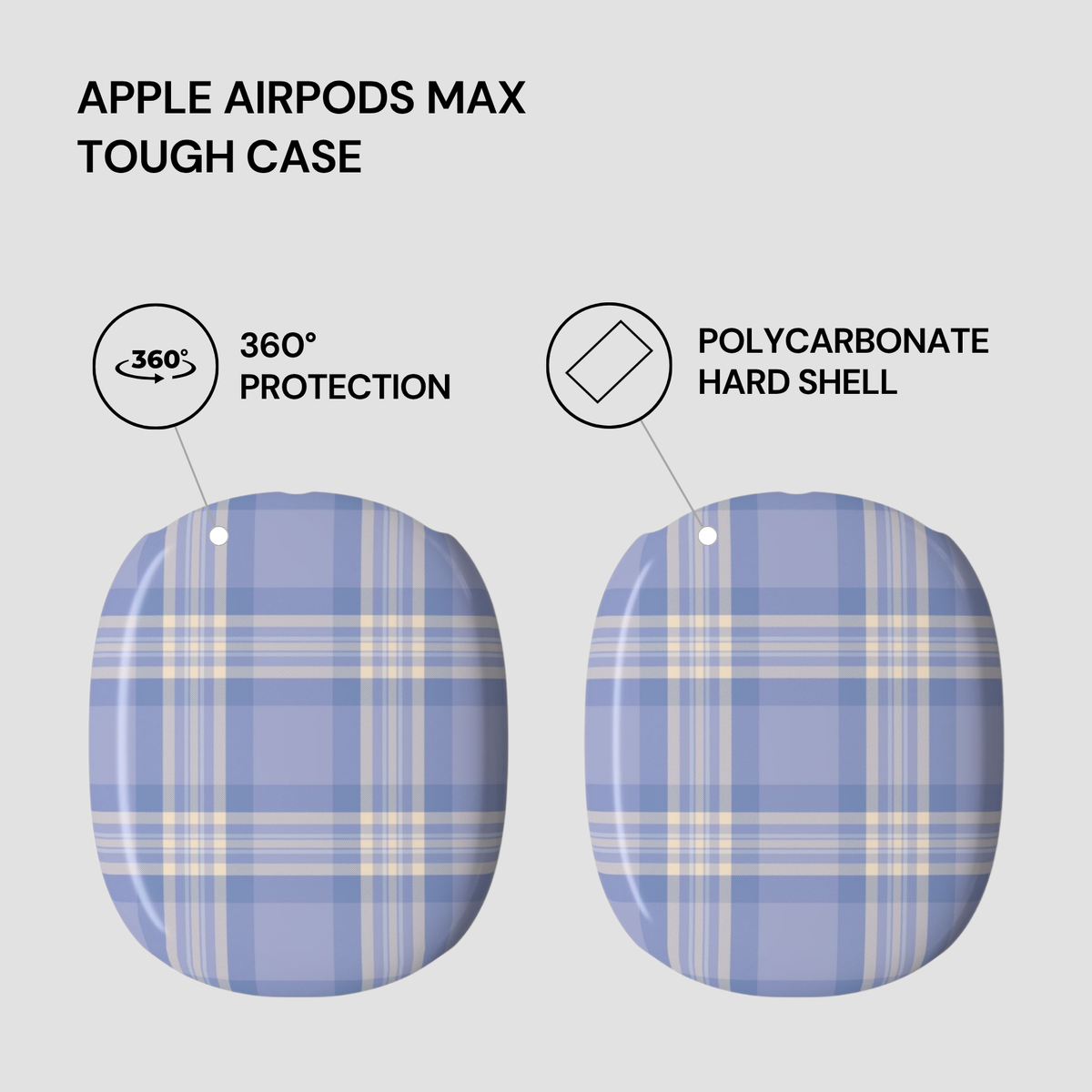 Bluebell Plaid | Apple AirPods Max Case