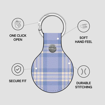 Bluebell Plaid | Airtag Holder