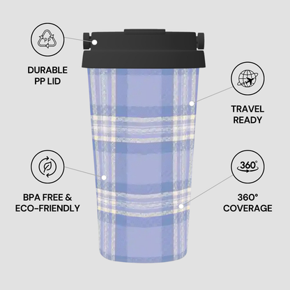 Bluebell Plaid | Insulated Travel Mug