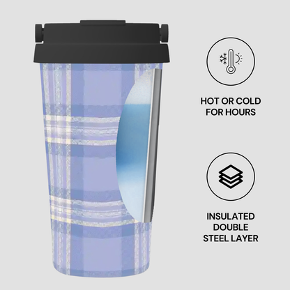 Bluebell Plaid | Insulated Travel Mug