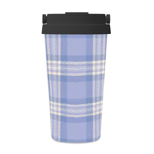 Bluebell Plaid | Insulated Travel Mug