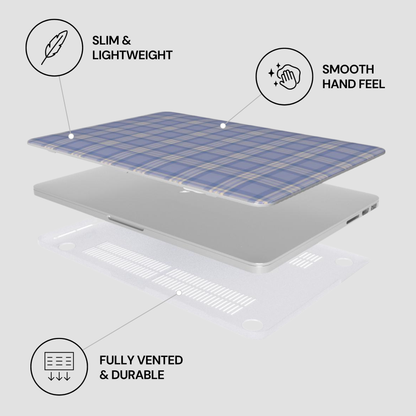 Laptop with features highlighted on a white background