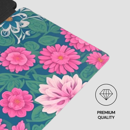 Floral design on a product with 'Premium Quality' label