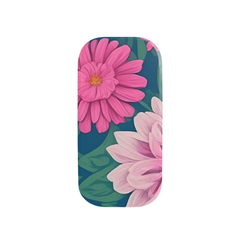 Floral phone case with pink flowers on a white background