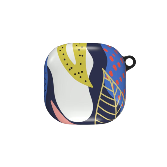 Colorful case with abstract design on a white background