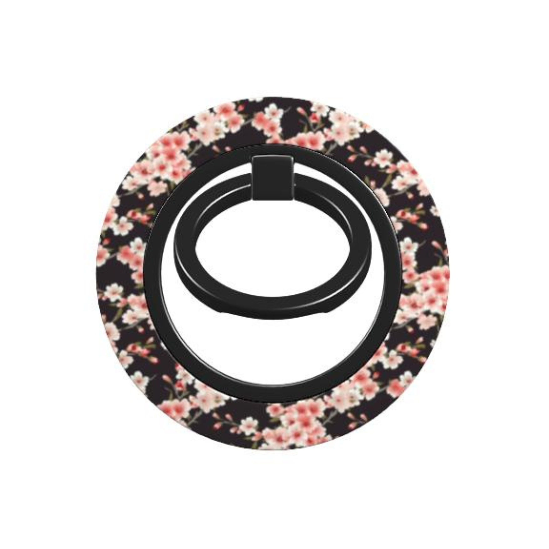 Floral-patterned phone ring stand on a white background | Casenari