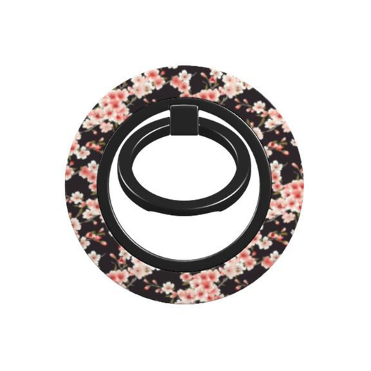 Floral-patterned phone ring stand on a white background | Casenari