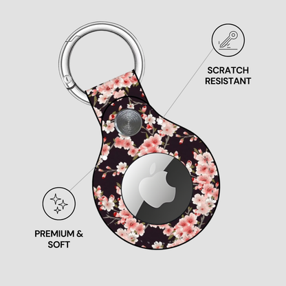 Floral patterned keychain case for Apple device with scratch-resistant and premium soft features. | Casenari