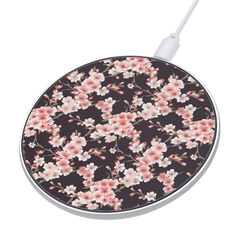 Wireless charging pad with cherry blossom design on a white background | Casenari
