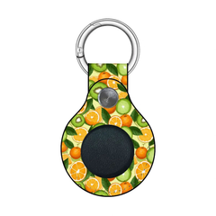 Keychain with fruit pattern on a white background