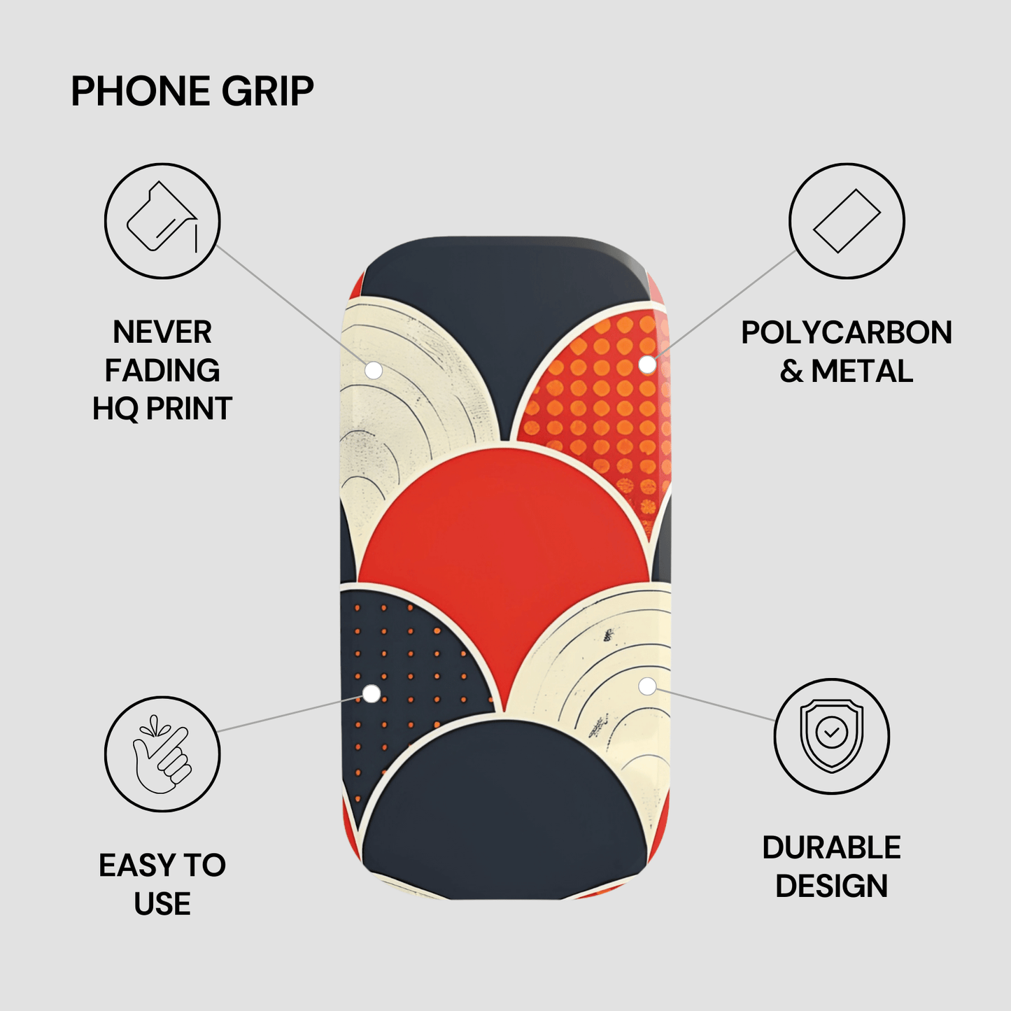 Crimson Arc | Phone Grip