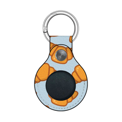Keychain with a design of croissants on a blue background | Casenari