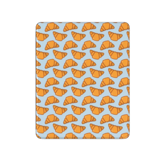 Patterned product with orange croissant design on a blue background | Casenari