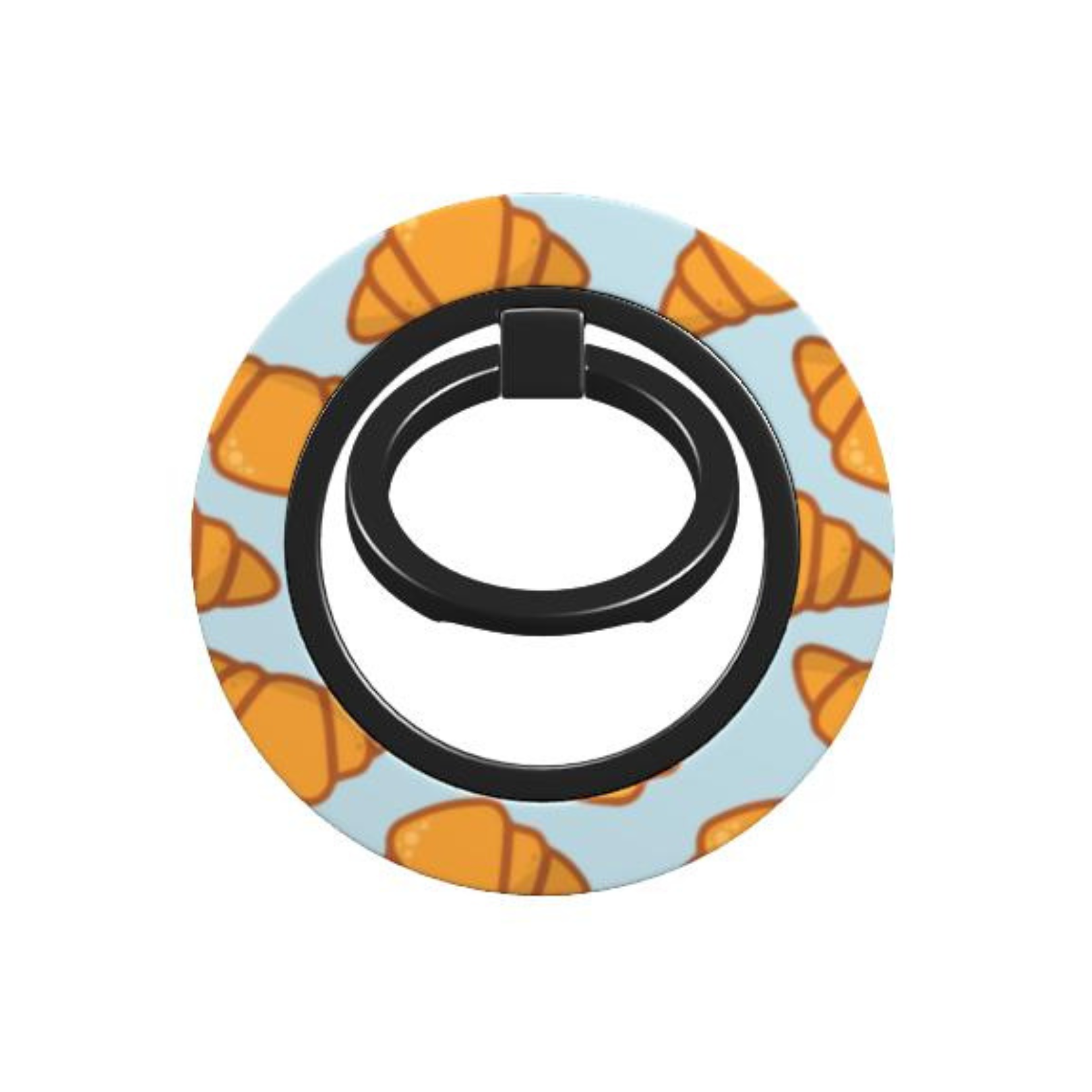 Phone ring holder with croissant design on a white background | Casenari