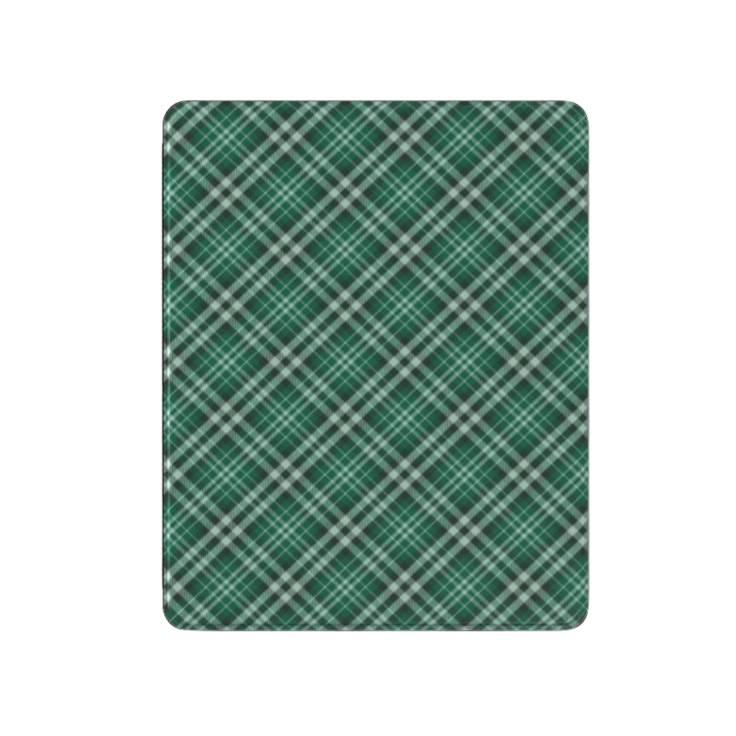 Green and white plaid pattern on a white background | casenari