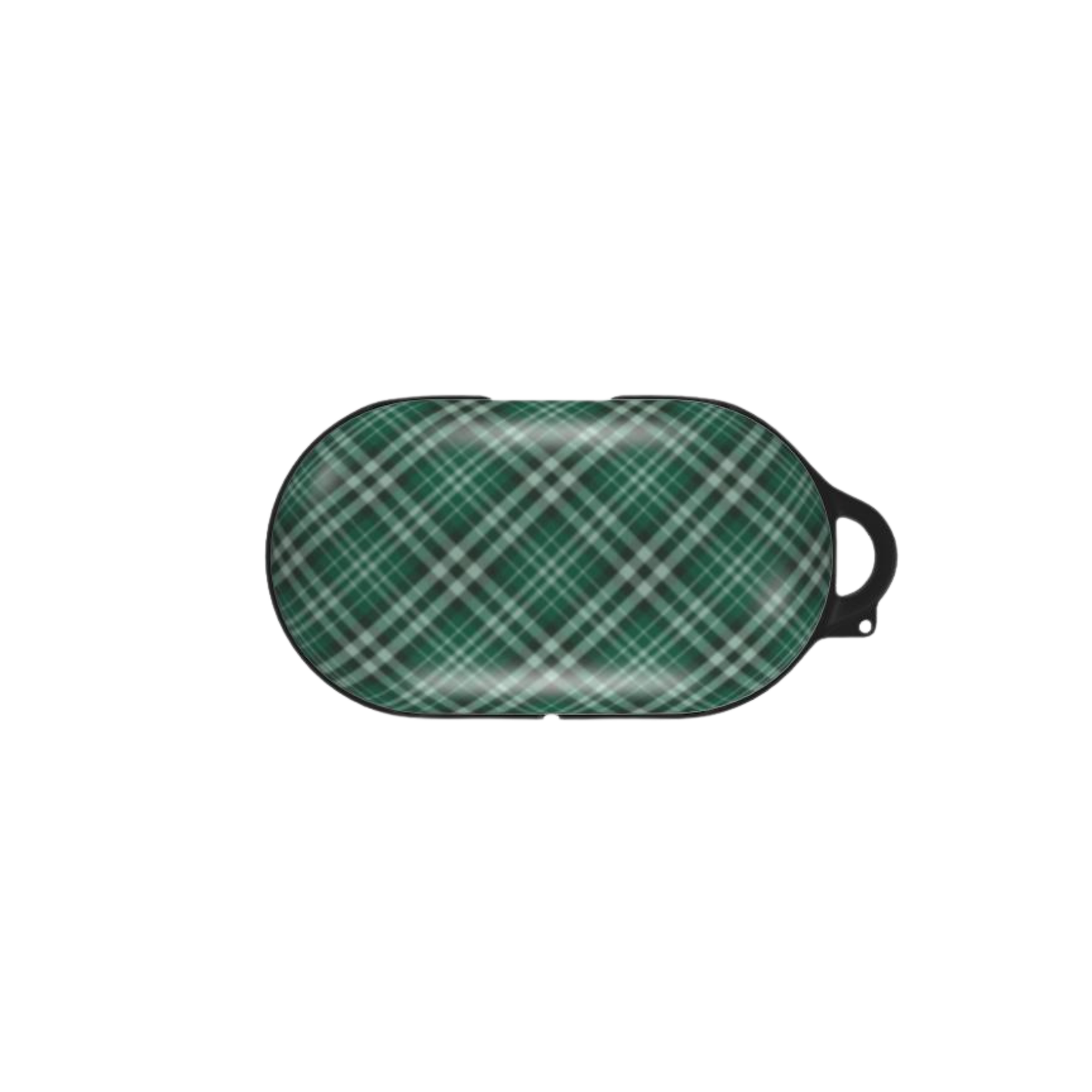 Green plaid sleep mask on a white background | Casenari