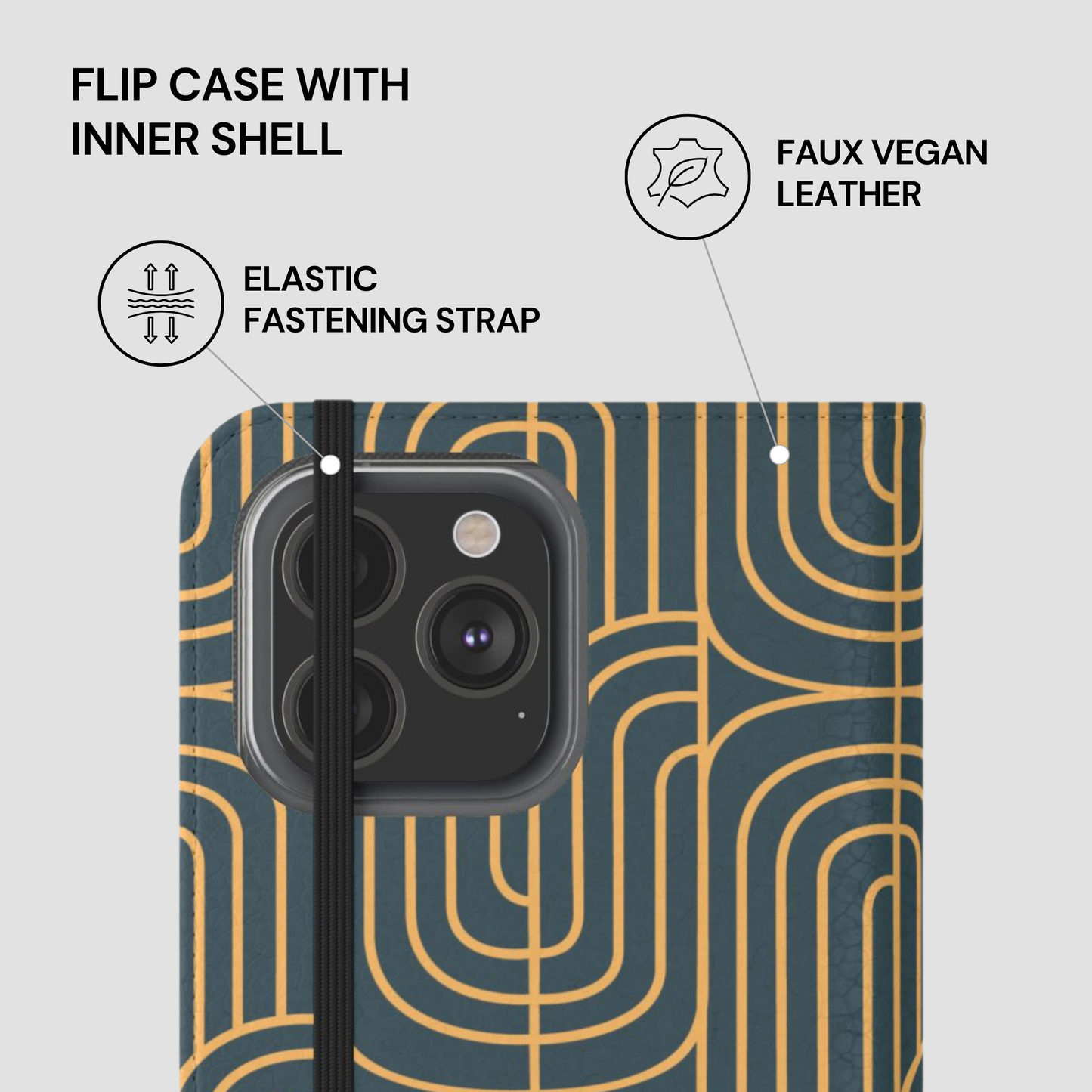 Gold on Teal | Flip