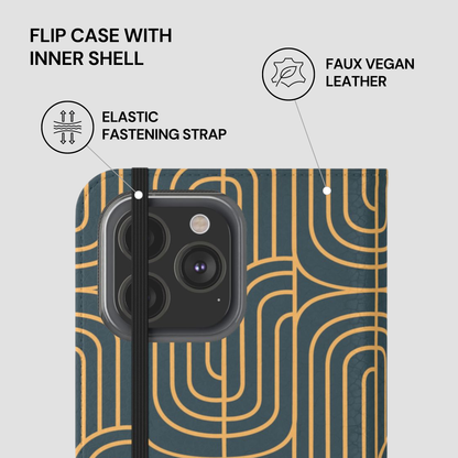 Gold on Teal | Flip