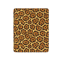 Leopard print pattern on a white background