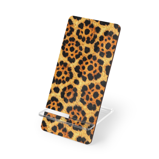 Phone case with leopard print design on a white background