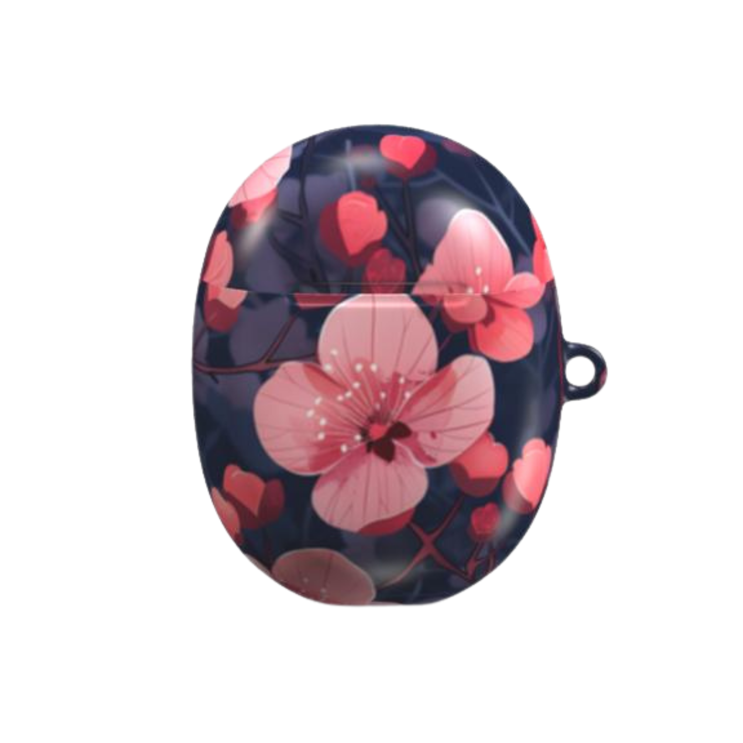 Floral design case on a white background