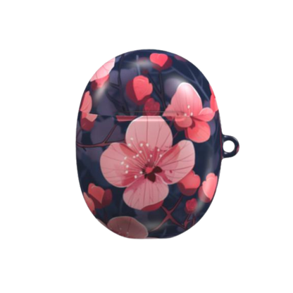 Floral design case on a white background