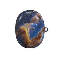 Space-themed case with nebula design on a white background