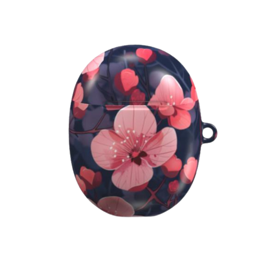 Floral design case on a white background