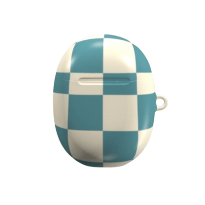 Checkered patterned case on a white background