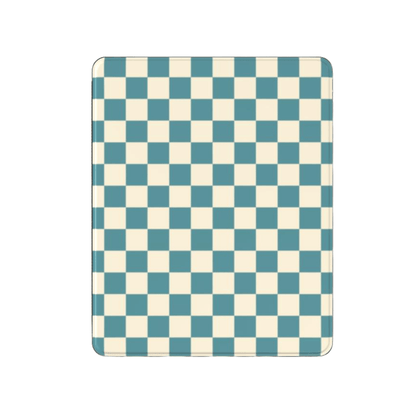 Checkered patterned product on a white background