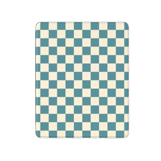 Checkered patterned product on a white background