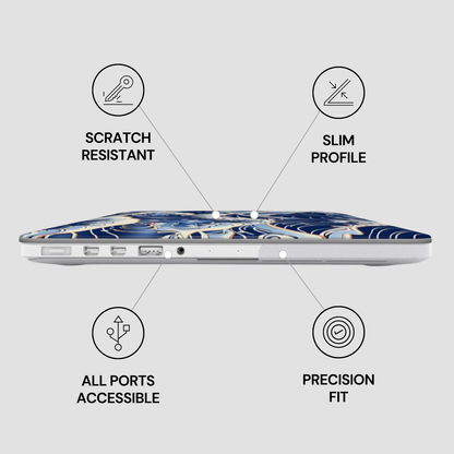 Laptop with features highlighted on a white background | Casenari