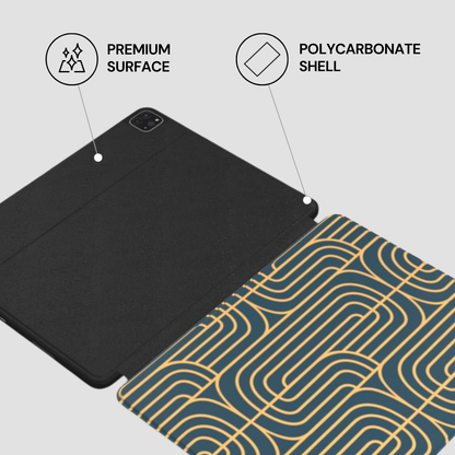 Gold on Teal | Apple iPad Case