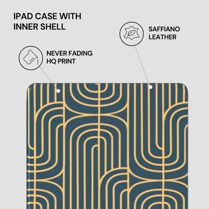 Gold on Teal | Apple iPad Case